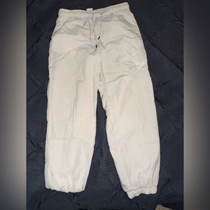 Cream Nike pants/joggers worn once